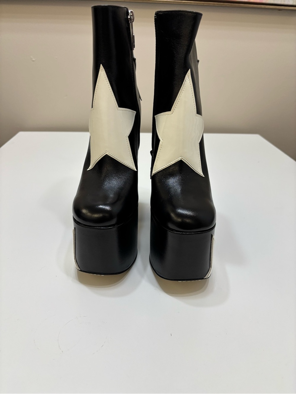 Marc Jacobs The Star Patchwork Kiki Platform Boots - Picture 2 of 10